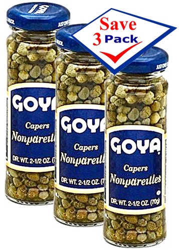 Goya Spanish Capers 2.5 Oz Pack of 3